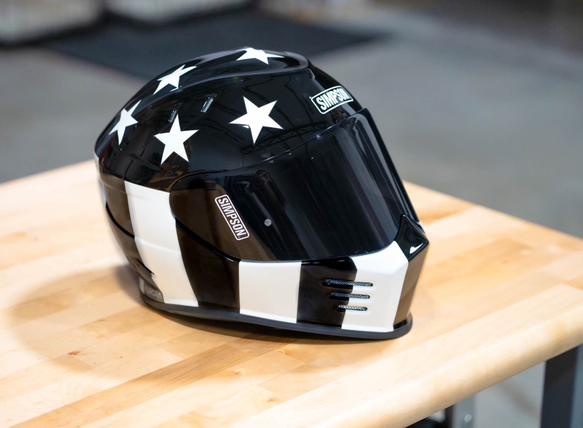 Limited Edition Simpson Ghost Bandit Aurora Helmet - Get Lowered Cycles