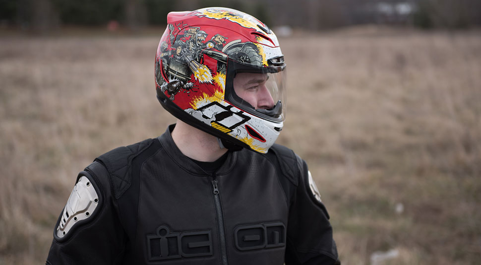 icon airmada monkey business helmet